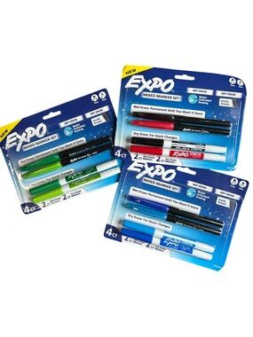 NWT Expo Mixed Marker Set Bundle of 3 sets Red, Blue, Green‎
